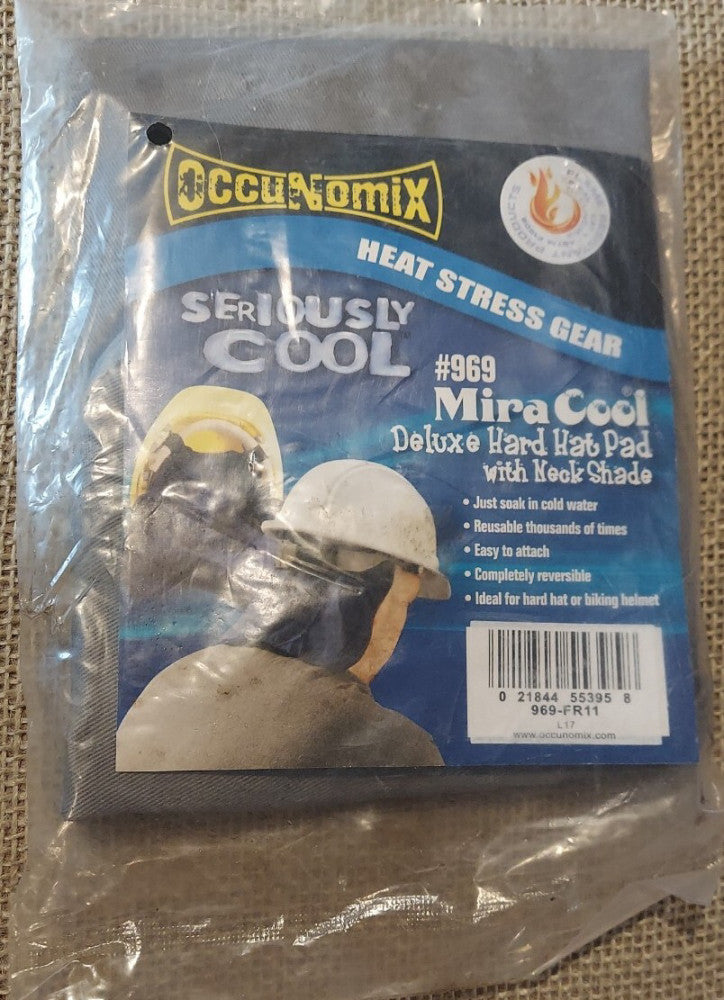 OccuNomix MiraCool Deluxe Hard Hat Pad w/ Neck Shade 969-FR11. Seriously Cool.