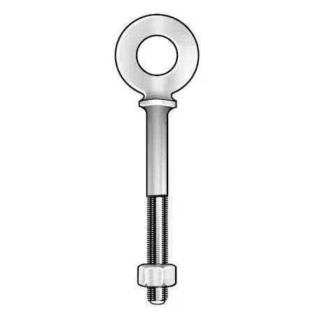Ken Forging N2029-12 Eye Bolt With Shoulder, 7/8"-9, 12 In Shank, 1-3/4 In Id,
