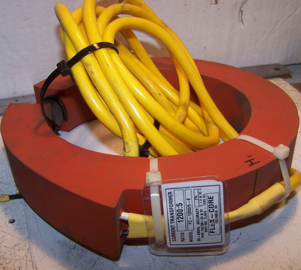 FLEX CORE FC-1200/5-6 CURRENT TRANSFORMER RATIO 1200:5 600 VOLT 