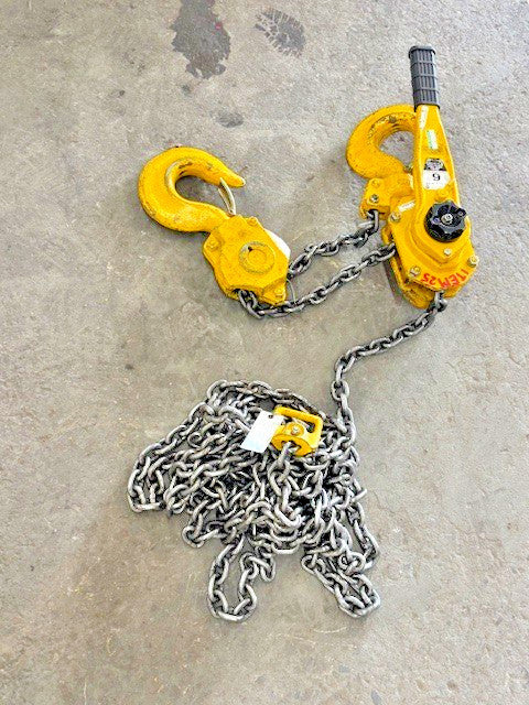 6 TON YALE SHOP KING PSB-A STEEL BODY LEVER HOIST W/ 32FT CHAIN