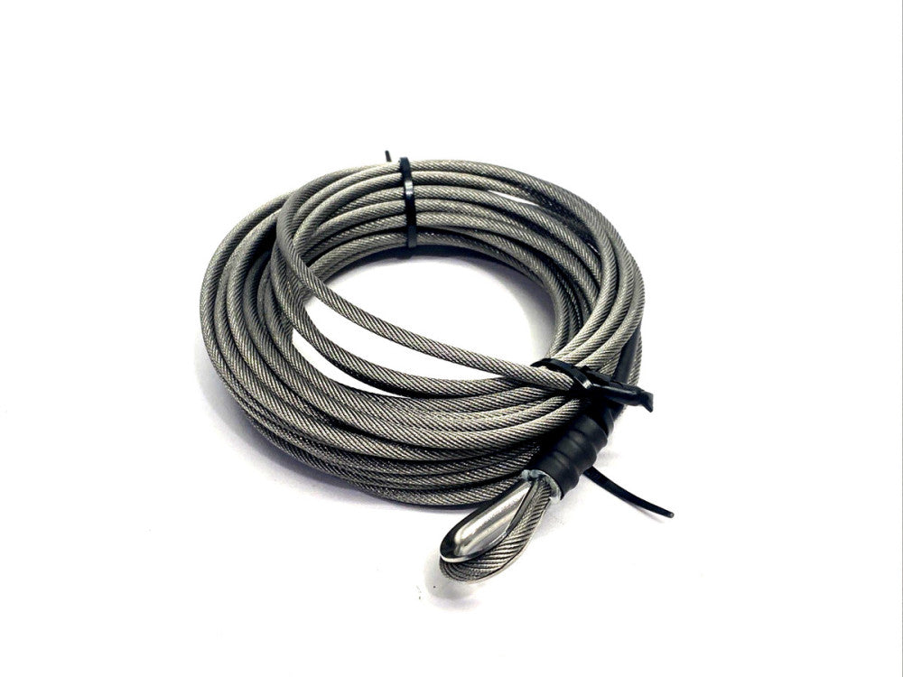 Indeva D213516685 Liftronic Hoist Rope Steel Cable 3.2mm Dia. 7m/23FT Length