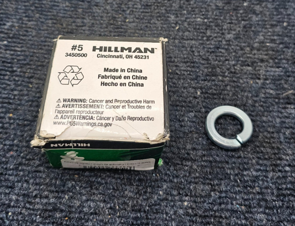 (QTY 25) Hillman 300036: Zinc-Plated Steel Split Lock Washer 5/8 Dia.