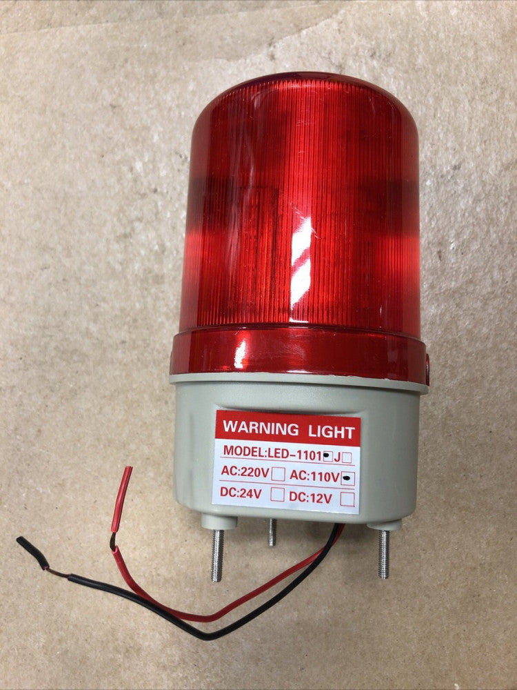 1PC LTE-1101J Industrial AC 110V Bulb Flash Siren Emergency Rotary Warning Light