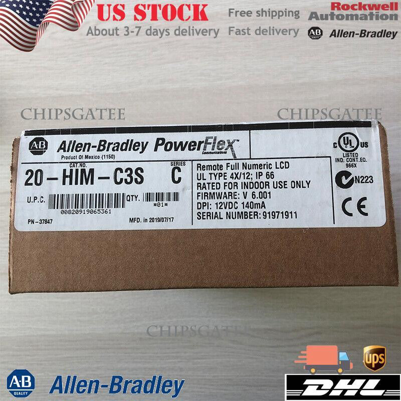 20-HIM-C3S New AB Factory Sealed PowerFlex Digital Speed Control HIM US Free Tax