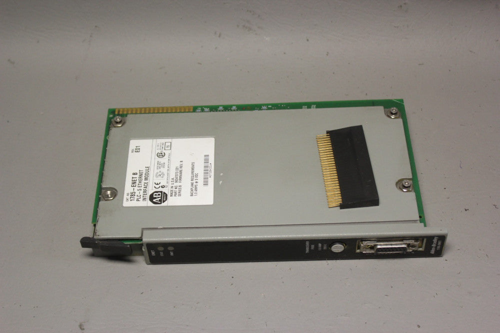 ALLEN BRADLEY PLC-5 ETHERNET INTERFACE MODULE 1785-ENET B