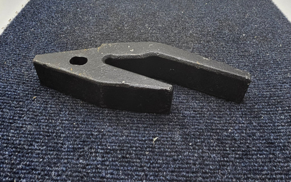 2740-23: Backhoe Bucket Tooth Adapter Heavy Duty Steel Black Weld on