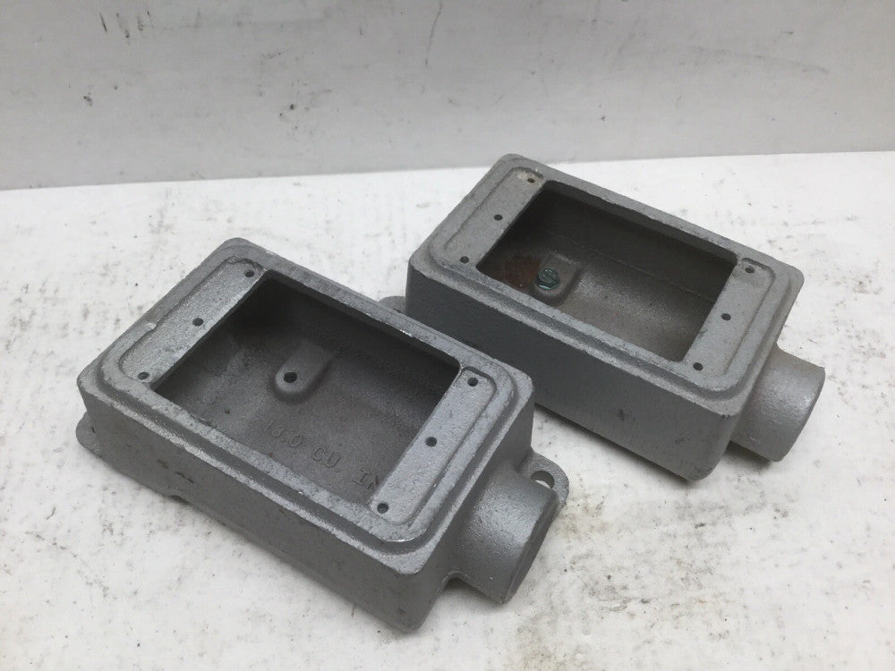 Appleton 3/4” Unilet Type FSE Single Gang Conduit Body (Lot of 2)