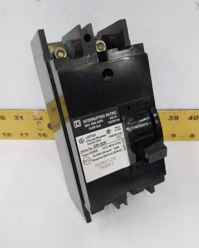 SQUARE D 125 AMP CIRCUIT BREAKER 120/240 VAC 2 POLE  Q2M2125