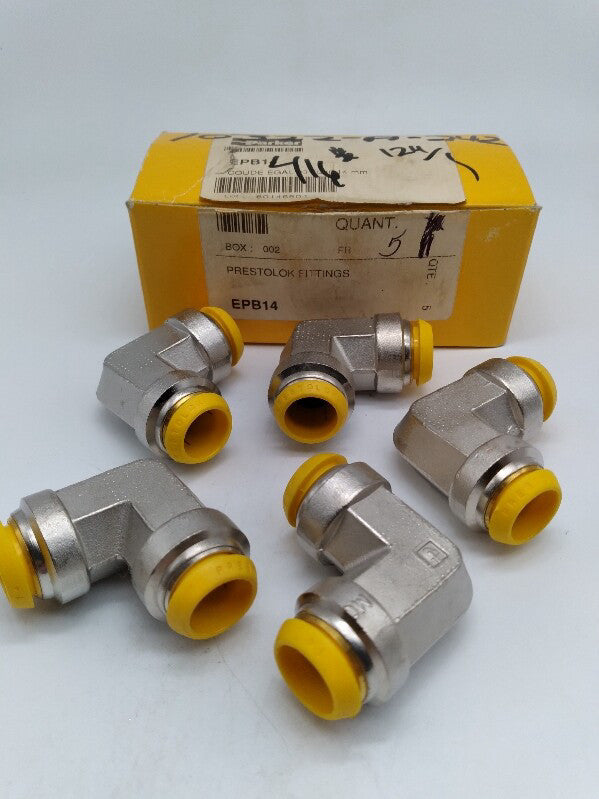 NEW Parker EPB14 Prestolok 90 Degrees Elbow Union Lot of 5