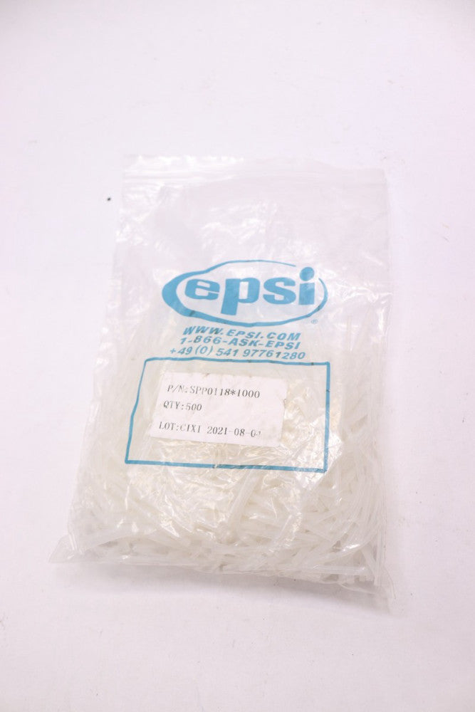 (500-Pk) Epsi Silicone Pull Plugs Clear .118" x .082" x 1" SPP0118-1000