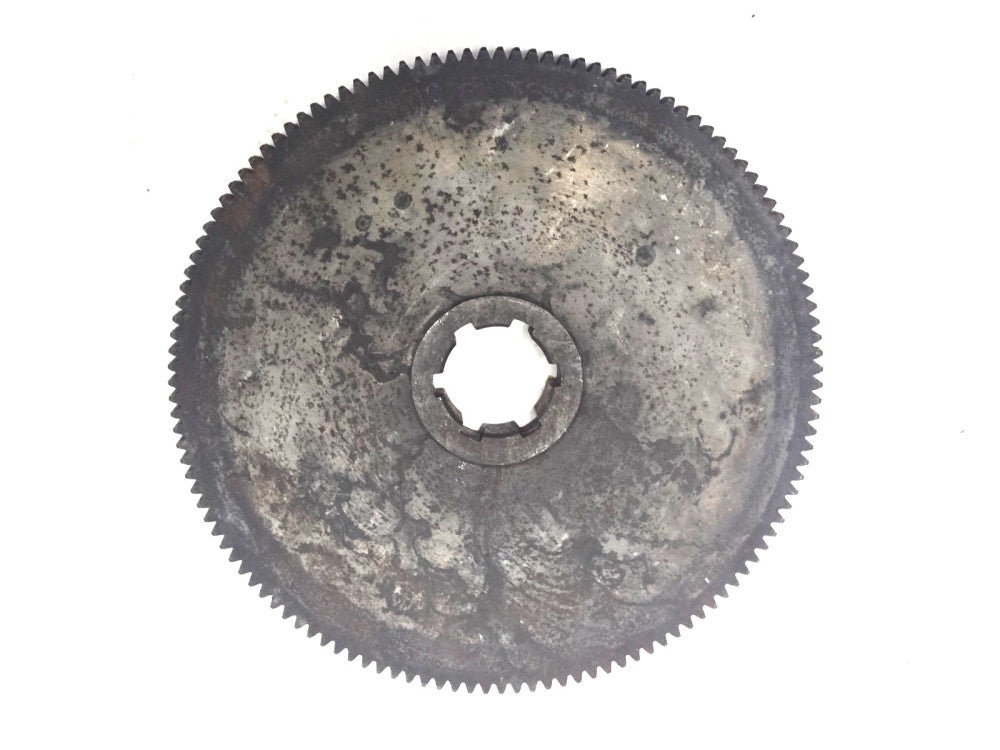 SPUR GEAR 128 TOOTH 7-5/8" OD 1-1/4" ID  6 SPLINED BORE STEEL