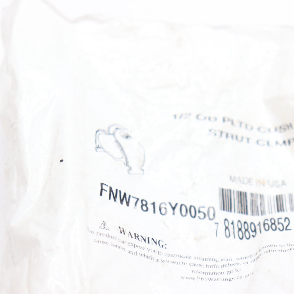 FNW Cushioned Clamp Steel 1/2" Tube FWN7816Y0050