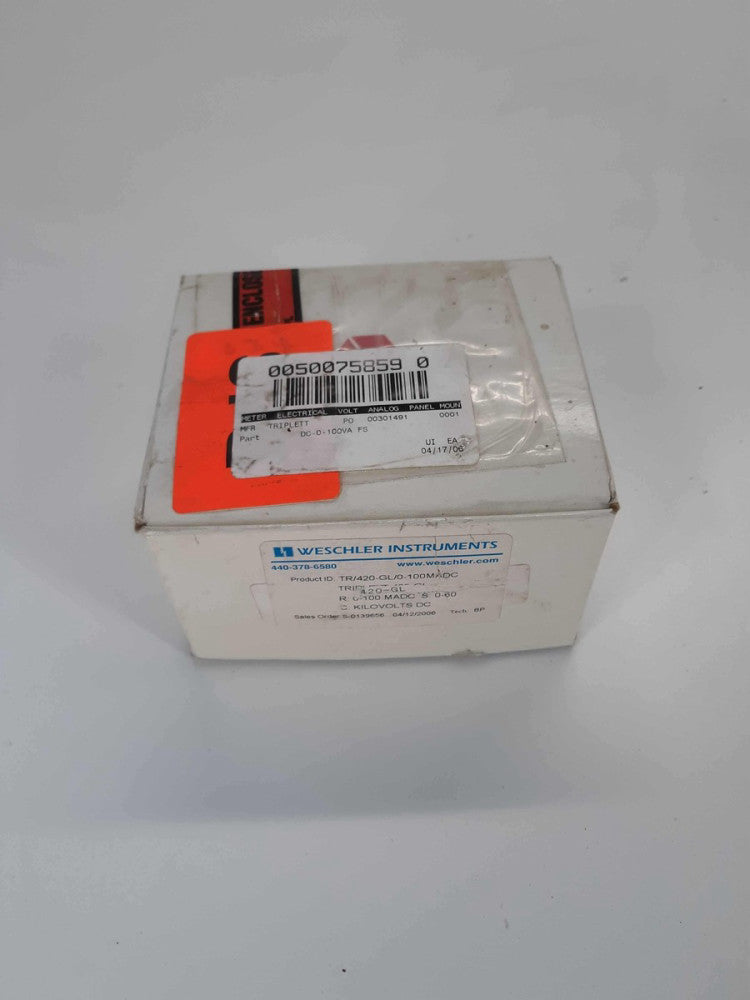 WESCHLER INSTRUMENT TR/420-GL/0-100MADC 0-60 PANEL METER 
