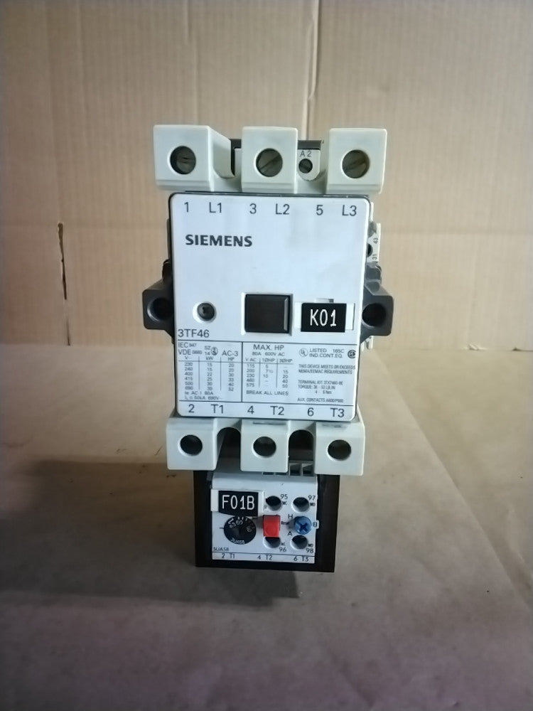 3TF46 Contactor 120V coil AC same as Siemens contactor 3TF4622-0AK6 45A 2NO2NC 