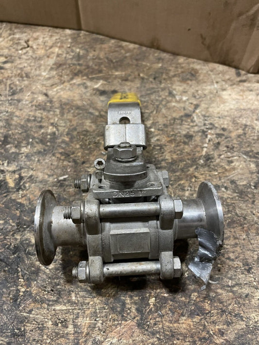 1” 316SS Manual Tri-Clover Clamp Sanitary Ball Valve