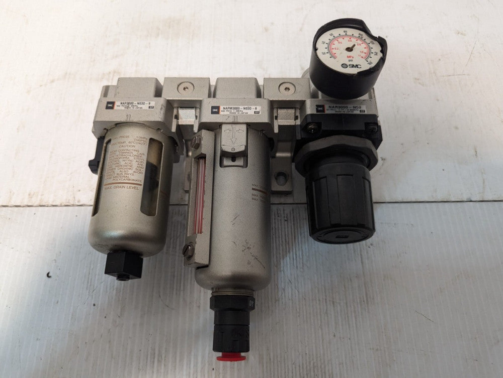 SMC Pneumatic- Regulator Assembly with NAR3000-N03 Regulator 