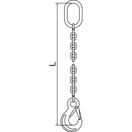 Pewag 10G120sos/5 Chain Sling,G120,Sos,Alloy Steel,5 Ft. L