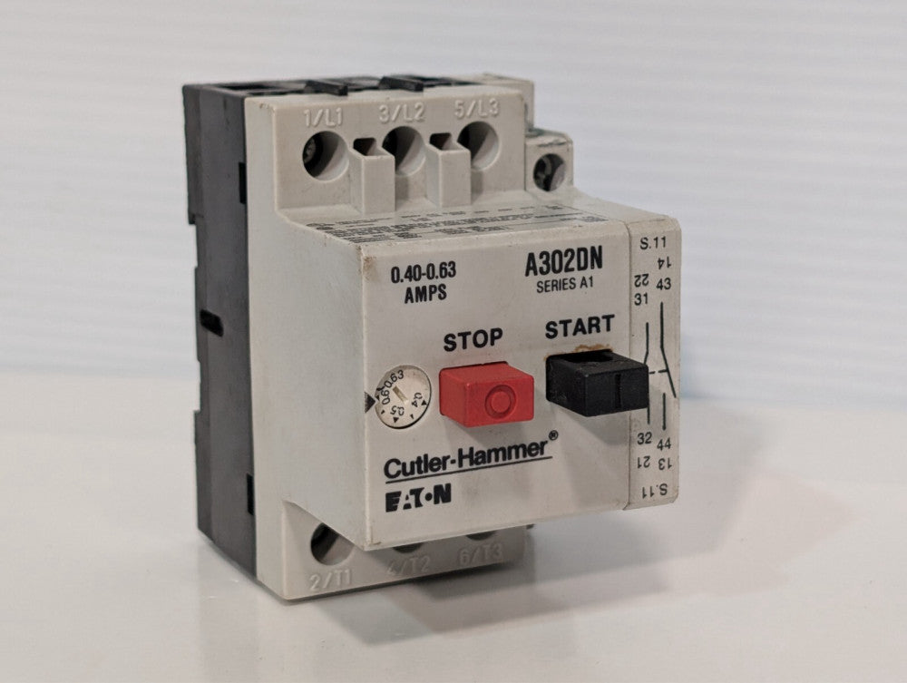 Eaton Cutler-Hammer A302DN Motor Starter Protector, Ser. A1, w/ C320MSC3 Contact