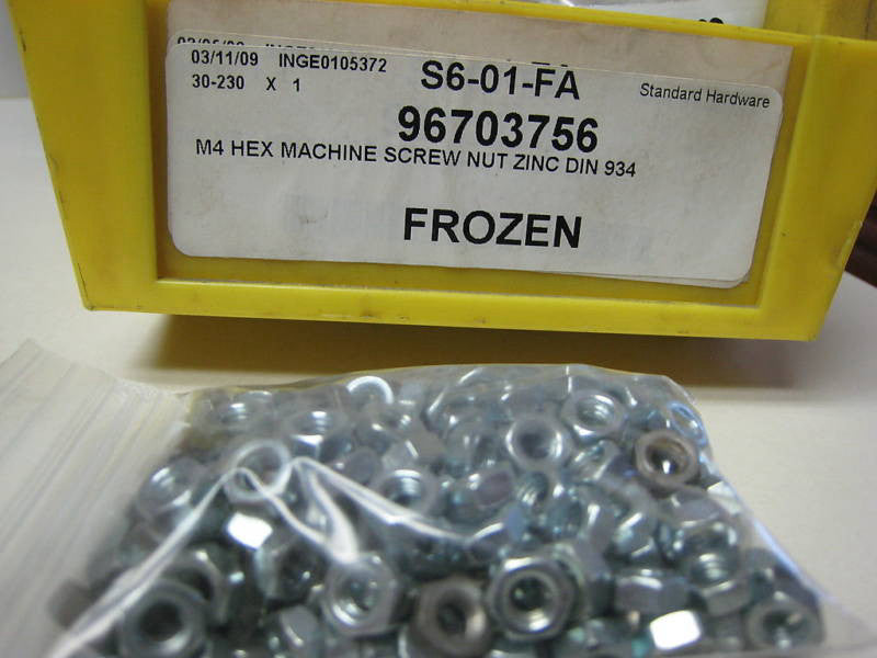 200  Size 4  MM   Machine Screw Hex Nuts