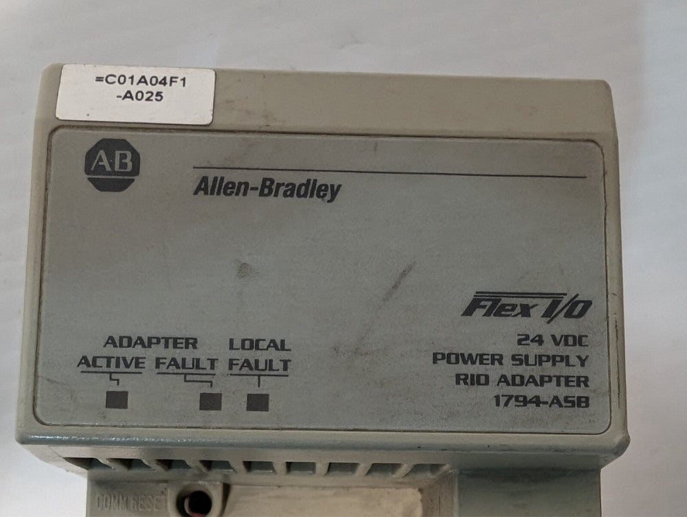 Allen-Bradley 1794-ASB Flex I/O power supply, 24VDC, RIO adapter as pictured