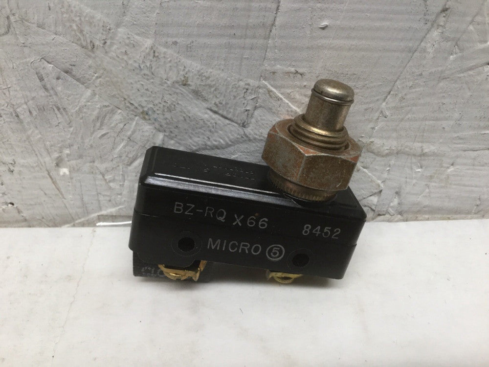 Micro Switch BZ-RQX66 Overtravel Plunger Limit Switch 15A 125, 250 or 480 VAC