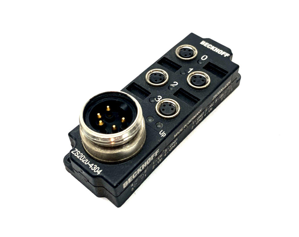 Beckhoff ZS2020-4304 Power Distribution Box 4 x M8, 4-pin, 1 x 7/8“ 5-pin 24VDC