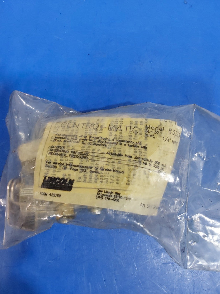 Lincoln 83336 Centro-Matic SL-32 Single Grease Injector Assembly