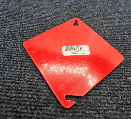 ( QTY 15) Steel City 52-C-1RD: Red Conduit Junction Square Box Cover