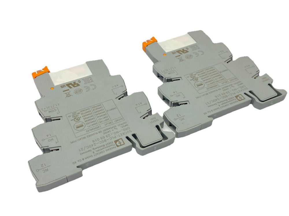 Phoenix Contact PLC-RSC- 24DC/21 Relay Module 24VDC 2966171 LOT OF 2