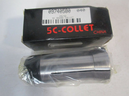 (230-4158) 29/32" x 3.28" OAL 0.0005 Inch TIR Steel 5C Round Collet 