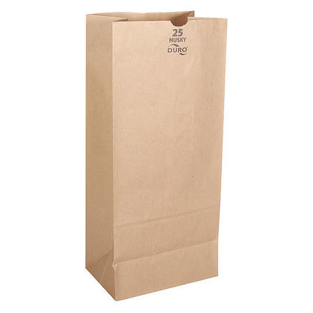 Duro Bag 70223 Grocery Bag,Brn,18" L,8-1/4" W,Pk400