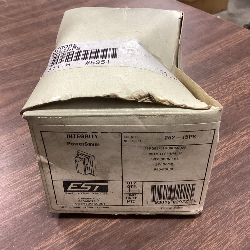 EST EDWARDS 202-15PS STROBE W/TERMINALS 24V RED