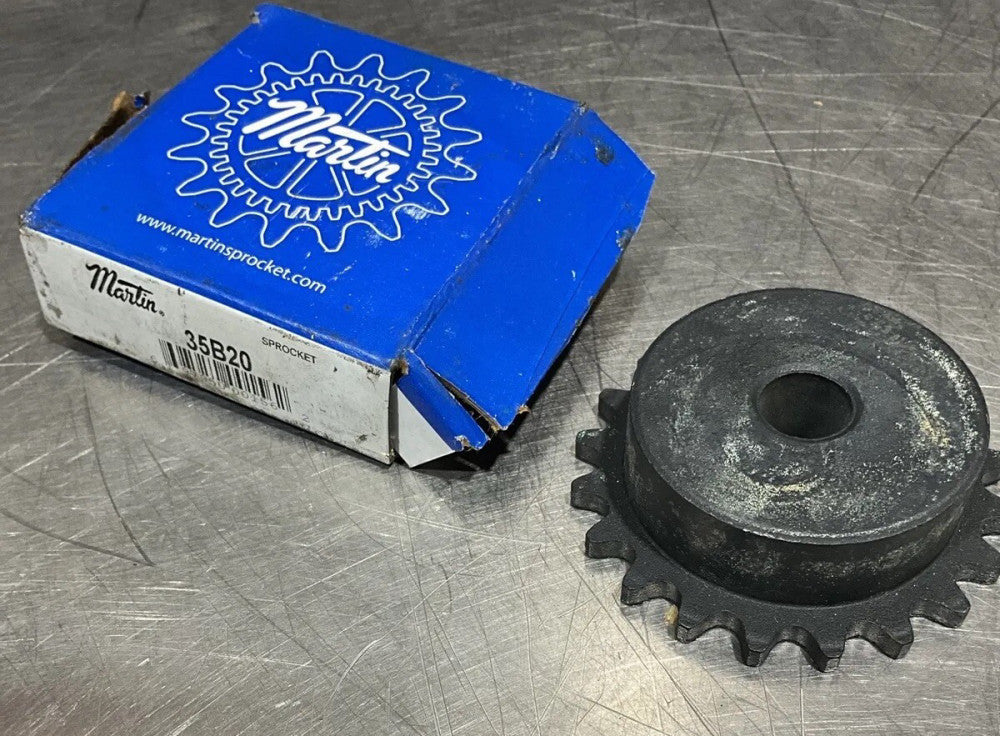 Martin Sprocket 35B20 20 Teeth 1/2" Blank Bore NOS SURPLUS