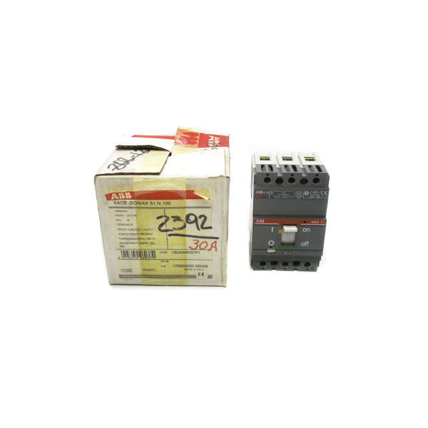 ABB SACEISOMAXS1N100 1SDA048037R1 277/480VAC 30A NSMP