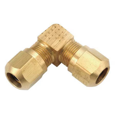 Anderson Metals 1465X6 Union Elbow, Compression, Brass, 3/8In Tube