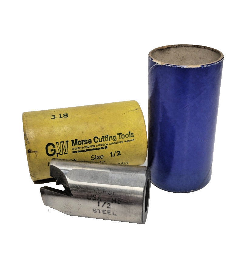 MORSE NO.1886 SOLID TYPE HOLLOW MILL 1/2" MILLING DIAMETER, 4 FLUTE