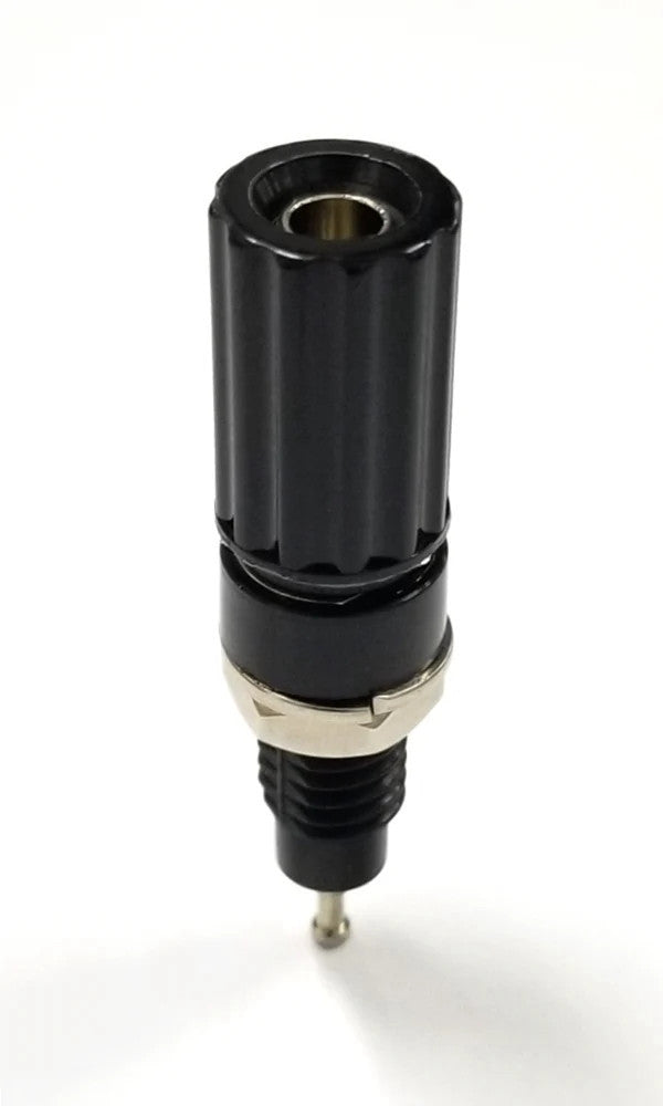 T-3025-B, Sato Parts Black Female Banana & Wire Binding Post