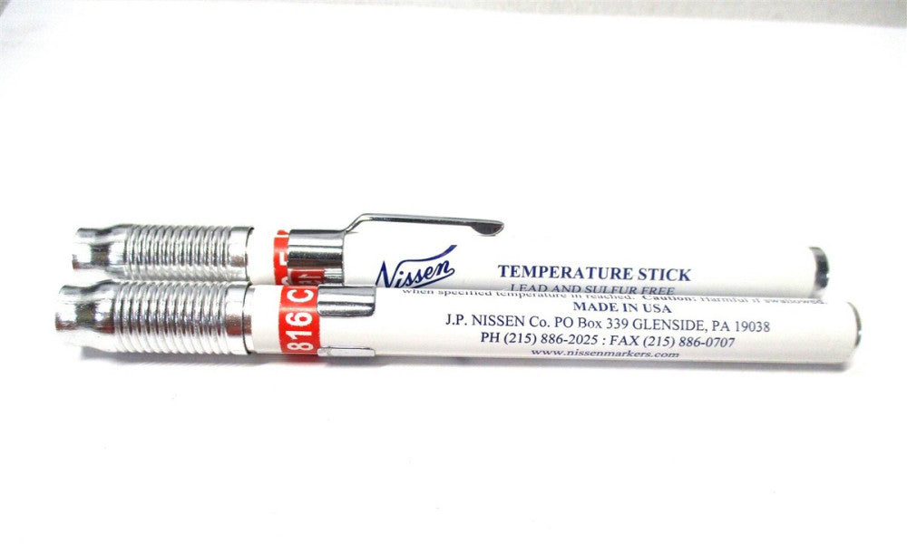 Nissen (91500) 1500° F / 816° C 3/8" Temperature Indicating Stick - 2 QTY