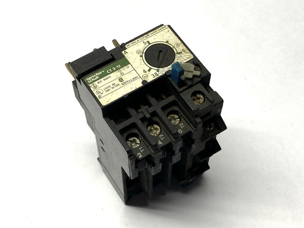 Sprecher+Schuh CT3-12-6 Thermal Overload Relay 3.8-6A