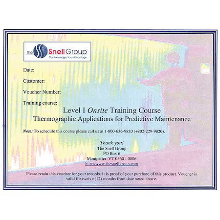 THE SNELL GROUP SNELL-L1-ON-PDM Level I Thermography Training,Onsite