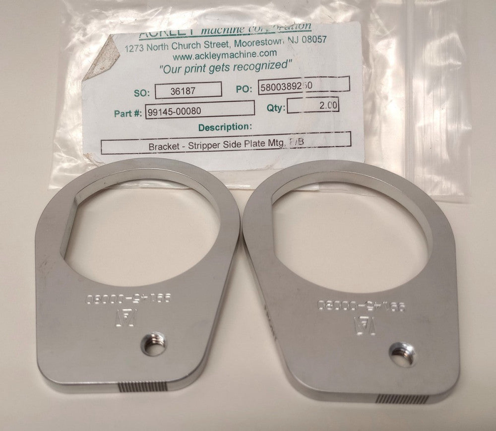 ACKLEY 99145-00080 Bracket Stripper Side Plate Mtg (Pack Of 2)