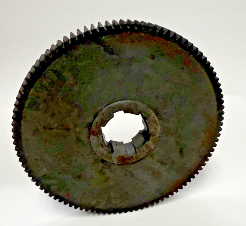 100TEETH SPUR GEAR 6"X6"X5/8" 5/8"OD 5/8"BORE 1-3/8" THROUGH BORE 1-1/2"KEYWAY