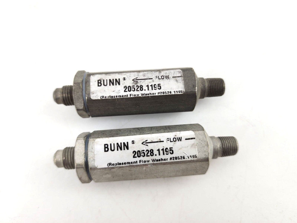 2pcs Bunn 20528.1195 Flow Control Assembly Strainer Valve TND .195GPM OT RT T3