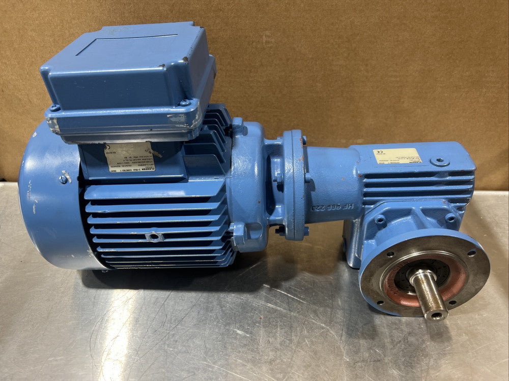 Flender Tubingen Motor Model 4396785/1 & Gear Box Model 4370339/1 Nos Surplus