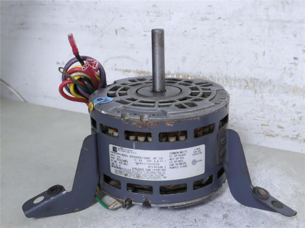 EMERSON KA55HXHAJ-2066 Furnace Blower Motor 1/4HP 115V 1075RPM 3SPD 67F1401