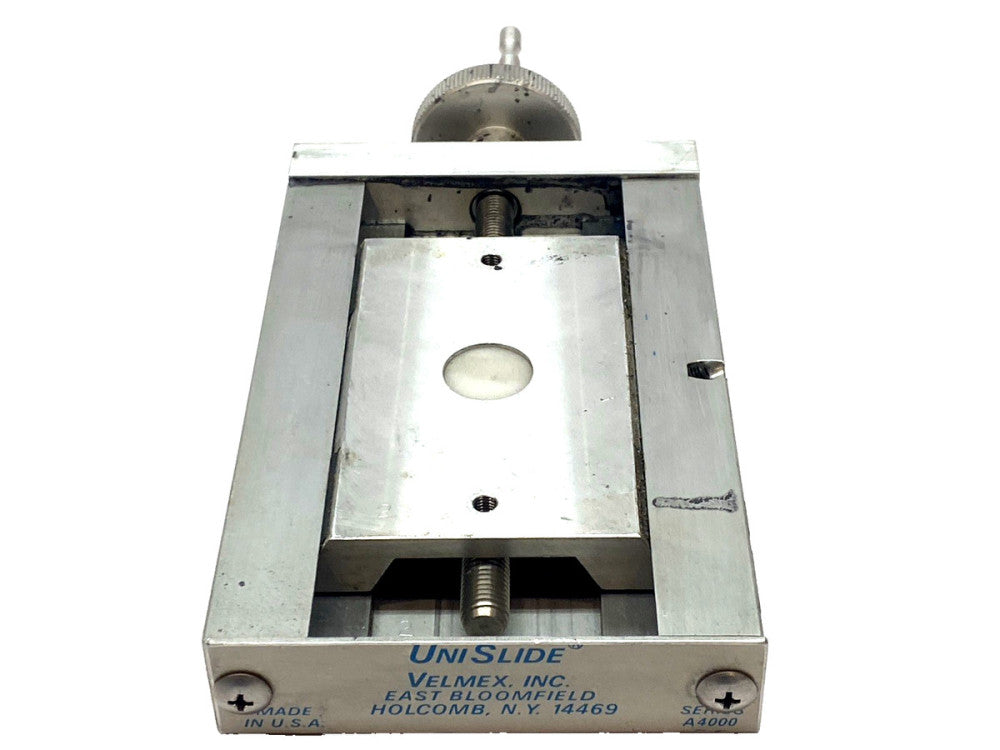Velmex UniSlide A4000 Series Linear Slide Stage Manual Positioner Assembly