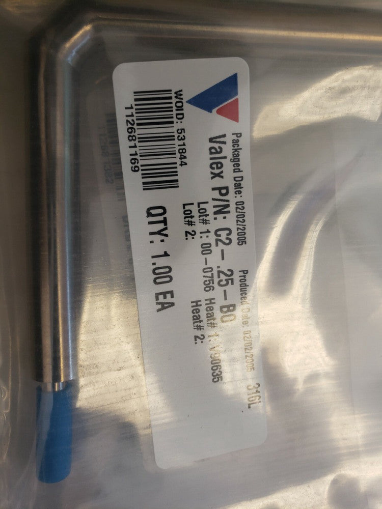 VALEX C2-.25-BO 316L Stainless Steel Tube Assembly *NEW** (A1-2)