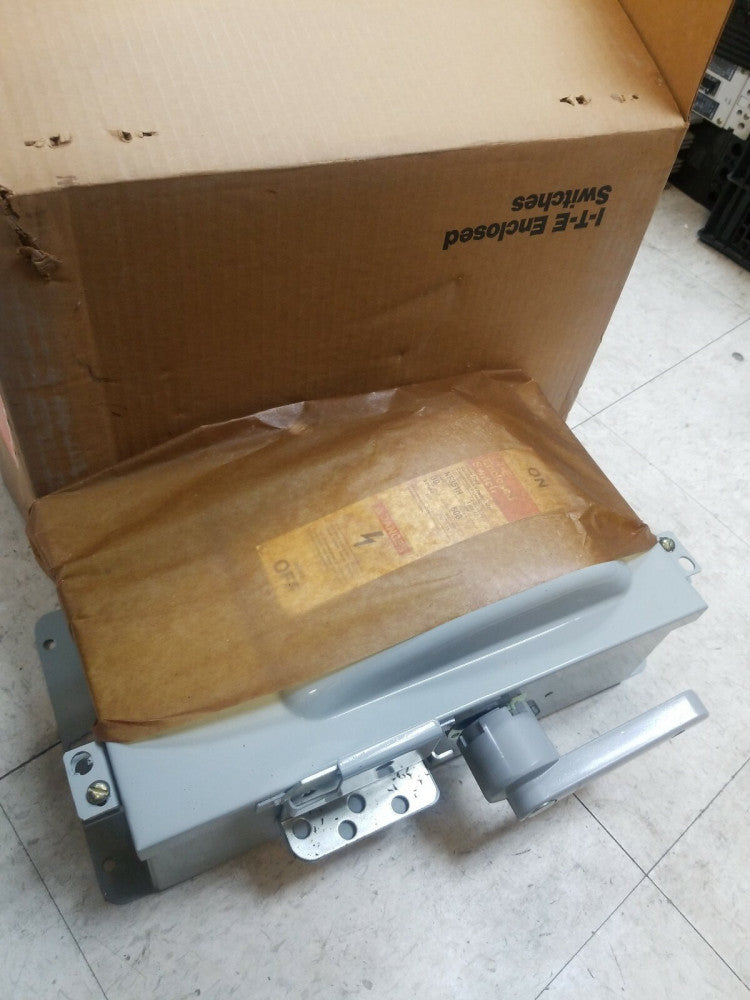 NEW SIEMENS NF351H SER. A TYPE 12 I-T-E ENCLOSED SWITCH 30AMPS 600VOLTS 3PHASE