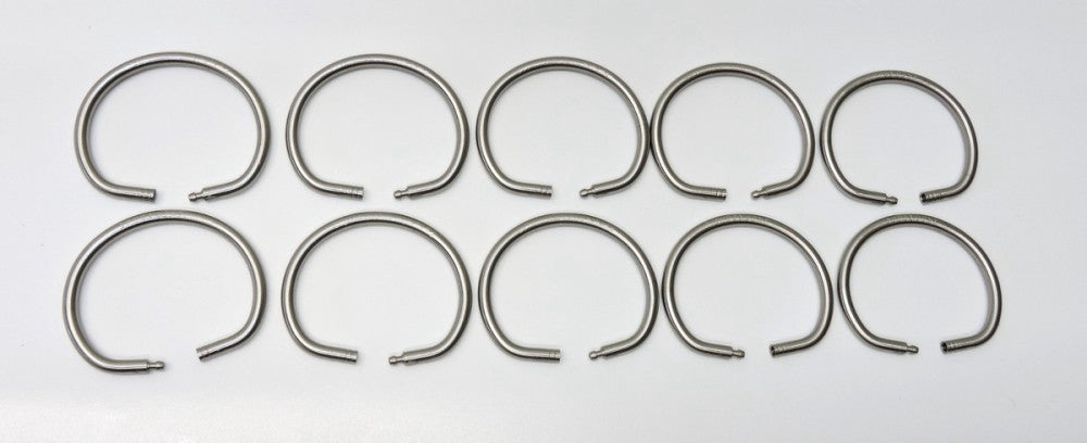 10 Pack Key Systems 1-5/8" Dia. (4 cm) Tamper Proof Key Ring 278 High Security