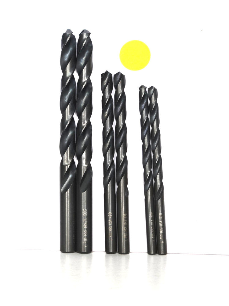 PRECISION TWIST DRILL ASSORTED SIZES JOBBER DRILLS  ** LOT OF 6